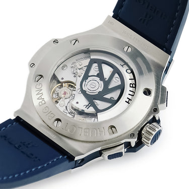 腕時計 ウブロ HUBLOT ビッグバン オリジナル スチール ブルー 301.SX.710.RX 自動巻き メンズ ブルー