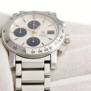 腕時計 ジラールペルゴ GIRARD PERREGAUX GP7000 クロノグラフ 70500.1.11.1914 自動巻き メンズ OH済 シルバー デイト
