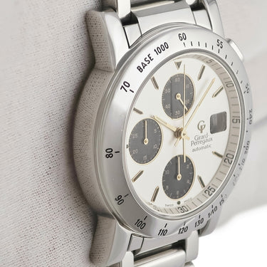 腕時計 ジラールペルゴ GIRARD PERREGAUX GP7000 クロノグラフ 70500.1.11.1914 自動巻き メンズ OH済 シルバー デイト