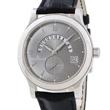 腕時計 ジャガールクルト JAEGER LECOULTRE マスター ホームタイム オーデン限定 146.8.02 Q17T844E 自動巻き メンズ グレー GMT