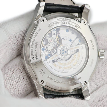 腕時計 ジャガールクルト JAEGER LECOULTRE マスター ホームタイム オーデン限定 146.8.02 Q17T844E 自動巻き メンズ グレー GMT