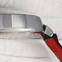 腕時計 ルイヴィトン LOUIS VUITTON タンブール ヴォワイヤージュ クロノグラフ Q102C 自動巻き メンズ グレー バー アラビア 限定