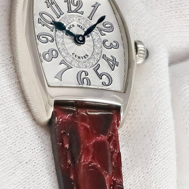 腕時計 フランクミュラー FRANCK MULLER トノウカーベックス レリーフ 2252 QZ REL CD 1R クオーツ レディース 国内正規 K18WG 純正ダイヤ