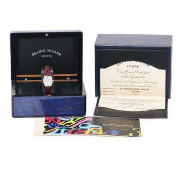 腕時計 フランクミュラー FRANCK MULLER トノウカーベックス レリーフ 2252 QZ REL CD 1R クオーツ レディース 国内正規 K18WG 純正ダイヤ