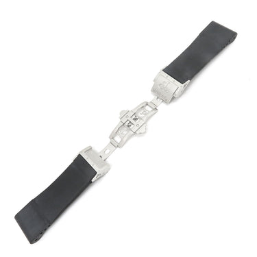 ジェイコブ JACOB&CO エピック I用 ラバーバンド ブラック ラバー ステンレススチール 腕時計パーツ 純正 ベルト 替え 純正SS製バックル付き パーツ 部品 22mm ブラック 黒