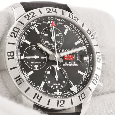 腕時計 ショパール CHOPARD ミッレミリア GMT 16/8954 自動巻き メンズ ブラック クロノグラフ 限定