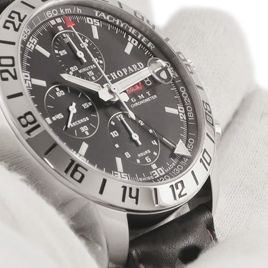 腕時計 ショパール CHOPARD ミッレミリア GMT 16/8954 自動巻き メンズ ブラック クロノグラフ 限定