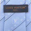 ルイヴィトン LOUIS VUITTON ストライプス 8CM M79441 ブルークレール シルク ネクタイ ライトブルー シグネチャーパターン