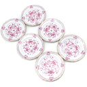 マイセン MEISSEN インドの華 プレート 6枚セット ホワイト×ピンク×ゴールド 陶磁器 食器 白
