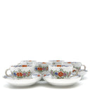 マイセン MEISSEN インドの華 カップ＆ソーサー 6客セット ホワイト×マルチカラー×ゴールド 陶磁器 食器 白 コーヒー ティー
