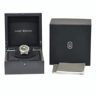 腕時計 ハリーウィンストン Harry Winston オーシャン スポーツ オートマティック OCSAHD44ZZ001 自動巻き メンズ 合金 グレー