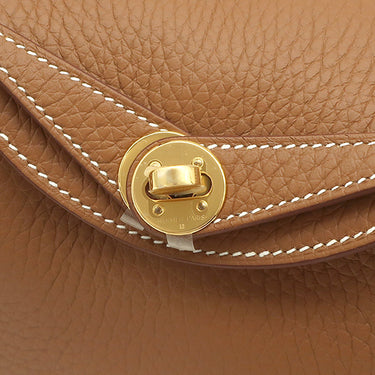 エルメス HERMES リンディ 2 ミニ 20 ゴールド トリヨンクレマンス ショルダーバッグ ゴールド金具 新品 未使用 茶 新刻印
