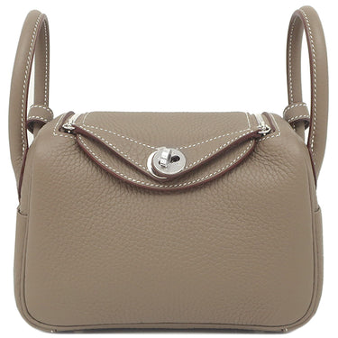 エルメス HERMES リンディ 2 ミニ 20 エトゥープ トリヨンクレマンス ショルダーバッグ シルバー金具 新品 未使用 グレージュ 新刻印