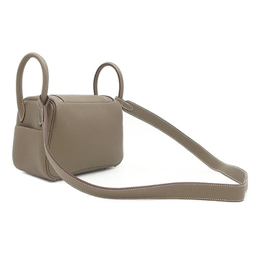 エルメス HERMES リンディ 2 ミニ 20 エトゥープ トリヨンクレマンス ショルダーバッグ シルバー金具 新品 未使用 グレージュ 新刻印