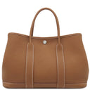 エルメス HERMES ガーデンパーティーTPM ゴールド ネゴンダ トートバッグ シルバー金具 茶
