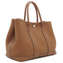 エルメス HERMES ガーデンパーティーTPM ゴールド ネゴンダ トートバッグ シルバー金具 茶