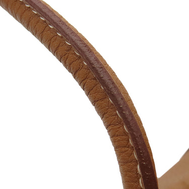 エルメス HERMES ガーデンパーティーTPM ゴールド ネゴンダ トートバッグ シルバー金具 茶