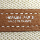 エルメス HERMES ガーデンパーティーTPM ゴールド ネゴンダ トートバッグ シルバー金具 茶