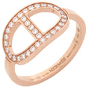 エルメス HERMES シェーヌダンクル コントゥール MM H122605B 00052 ローズゴールド K18PG ダイヤモンド #52(JP12) リング 指輪 ピンクゴールド 750AU 11.5号