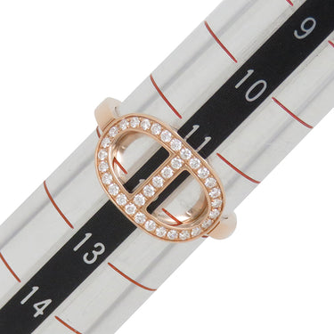 エルメス HERMES シェーヌダンクル コントゥール MM H122605B 00052 ローズゴールド K18PG ダイヤモンド #52(JP12) リング 指輪 ピンクゴールド 750AU 11.5号