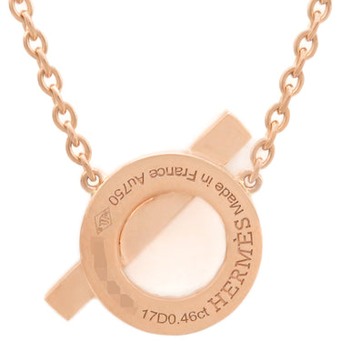 エルメス HERMES フィネス ダイヤ H219315B ピンクゴールド  K18PG ダイヤモンド ネックレス