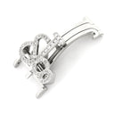 ジェイコブ JACOB&CO 純正 5タイムゾーン シルバー ステンレススチール アフターダイヤ 腕時計パーツ バックル 20mm幅対応 ダイヤ ステンレス スチール SS パーツ 替え シルバー