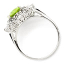 ノンブランド NON BRAND スフェーン ダイヤリング プラチナシルバー Pt900 スフェーン ダイヤモンド リング 指輪 緑 プラチナ 13号