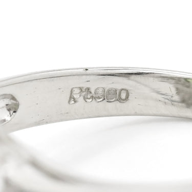 ノンブランド NON BRAND スフェーン ダイヤリング プラチナシルバー Pt900 スフェーン ダイヤモンド リング 指輪 緑 プラチナ 13号