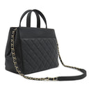 シャネル CHANEL ビジネスアフィニティ A93750 ブラック キャビアスキン 2WAYバッグ シャンパンゴールド金具 ショルダー ハンドバッグ 黒