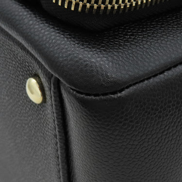 シャネル CHANEL ビジネスアフィニティ A93750 ブラック キャビアスキン 2WAYバッグ シャンパンゴールド金具 ショルダー ハンドバッグ 黒