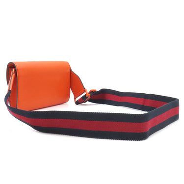 グッチ GUCCI ホースビット 724713 オレンジ レザー ショルダーバッグ シェーンショルダー シェリーライン ウェブ