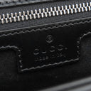 グッチ GUCCI ダブルGプレート 739721 ブラック レザー 2WAYバッグ シルバー金具 黒 ショルダー 斜め掛け クラッチ