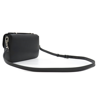 グッチ GUCCI ダブルGプレート 739721 ブラック レザー 2WAYバッグ シルバー金具 黒 ショルダー 斜め掛け クラッチ