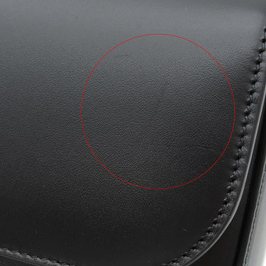 グッチ GUCCI ダブルGプレート 739721 ブラック レザー 2WAYバッグ シルバー金具 黒 ショルダー 斜め掛け クラッチ