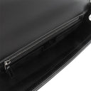 グッチ GUCCI ダブルGプレート 739721 ブラック レザー 2WAYバッグ シルバー金具 黒 ショルダー 斜め掛け クラッチ