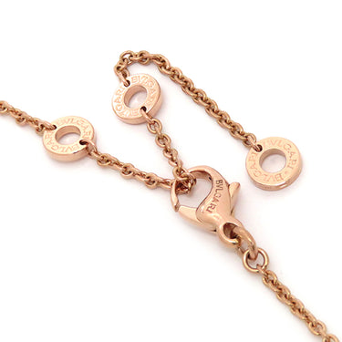 ブルガリ BVLGARI ビーゼロワン ダイヤ ピンクゴールドXブラック K18PG セラミック ダイヤモンド ネックレス B-zero1 ペンダント 18K 750PG 黒