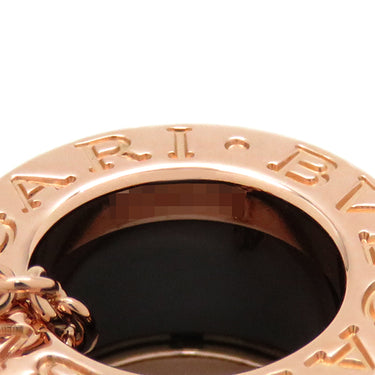 ブルガリ BVLGARI ビーゼロワン ダイヤ ピンクゴールドXブラック K18PG セラミック ダイヤモンド ネックレス B-zero1 ペンダント 18K 750PG 黒