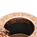 ブルガリ BVLGARI ビーゼロワン ダイヤ ピンクゴールドXブラック K18PG セラミック ダイヤモンド ネックレス B-zero1 ペンダント 18K 750PG 黒