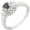 ノンブランド NON BRAND アレキサンドライト ダイヤリング プラチナシルバー Pt900 アレキサンドライト ダイヤモンド リング 指輪 ソーティング 10号