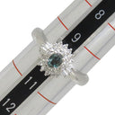 ノンブランド NON BRAND アレキサンドライト ダイヤリング プラチナシルバー Pt900 アレキサンドライト ダイヤモンド リング 指輪 ソーティング 10号