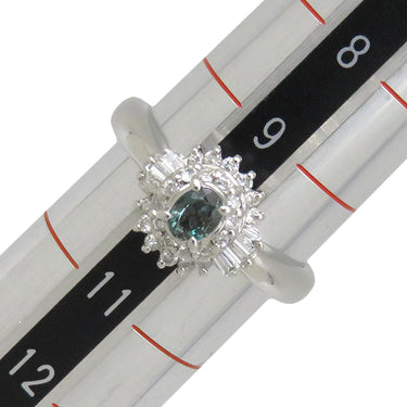 ノンブランド NON BRAND アレキサンドライト ダイヤリング プラチナシルバー Pt900 アレキサンドライト ダイヤモンド リング 指輪 ソーティング 10号