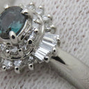 ノンブランド NON BRAND アレキサンドライト ダイヤリング プラチナシルバー Pt900 アレキサンドライト ダイヤモンド リング 指輪 ソーティング 10号