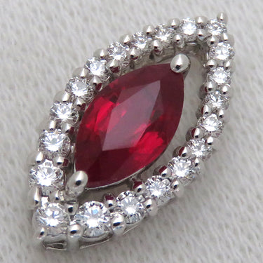 TASAKI TASAKI プラチナ×ルビー Pt900 ダイヤモンド ルビー ペンダントトップ 田崎 ルビー ダイヤ PT900