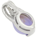 ノンブランド NON BRAND ラベンダーヒスイ プラチナシルバー Pt900 ラベンダー翡翠 ダイヤモンド ペンダントトップ 翡翠 紫