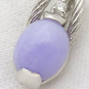ノンブランド NON BRAND ラベンダーヒスイ プラチナシルバー Pt900 ラベンダー翡翠 ダイヤモンド ペンダントトップ 翡翠 紫