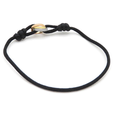 カルティエ Cartier トリニティ コード ブラックXスリーカラー K18YG K18PG K18WG ナイロン ブレスレット スリーカラー 750 18金