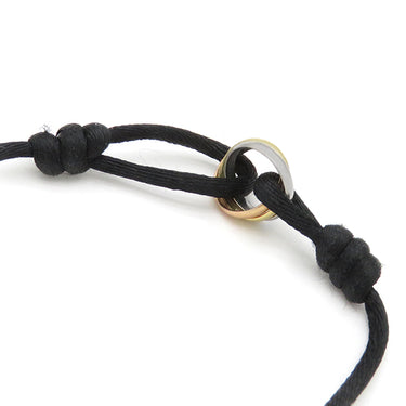 カルティエ Cartier トリニティ コード ブラックXスリーカラー K18YG K18PG K18WG ナイロン ブレスレット スリーカラー 750 18金