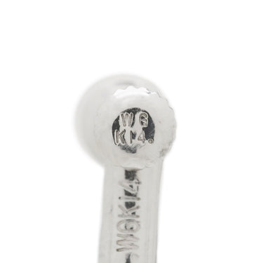 ノンブランド NON BRAND ルビー ダイヤ イヤリング ホワイトゴールド×プラチナシルバー K14WG Pt900 ルビー ダイヤモンド イヤリング Pt900 コンビ 750 レッド 赤