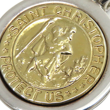 ティファニー Tiffany & Co セント クリストファー コイン イエローゴールドXシルバー K18YG シルバー925 ペンダントトップ 750AU AG925