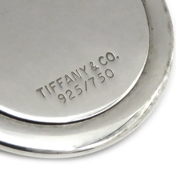 美品 ティファニー セントクリストファー チェーン社外品 シルバー k18 ティファニー Tiffany & Co セント クリストファー コイン